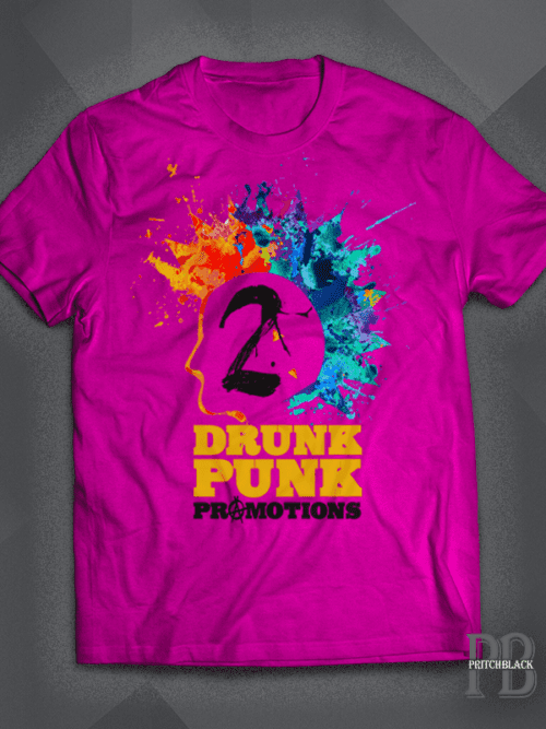 2 Drunk Promotions pink T Shirt