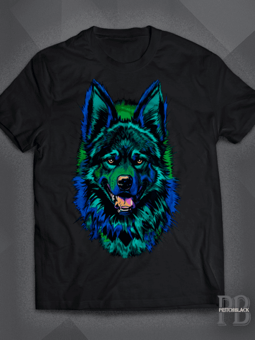 Neon style German Shepard Shirt