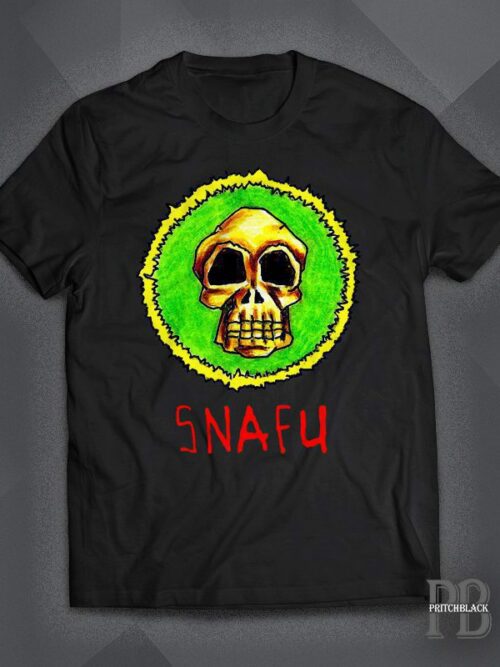 SNAFU Shirt With Skull