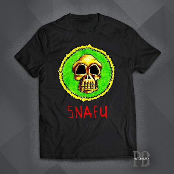 SNAFU Shirt With Skull