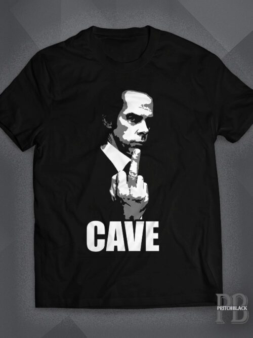 Nick Cave - stencil art on a black T Shirt