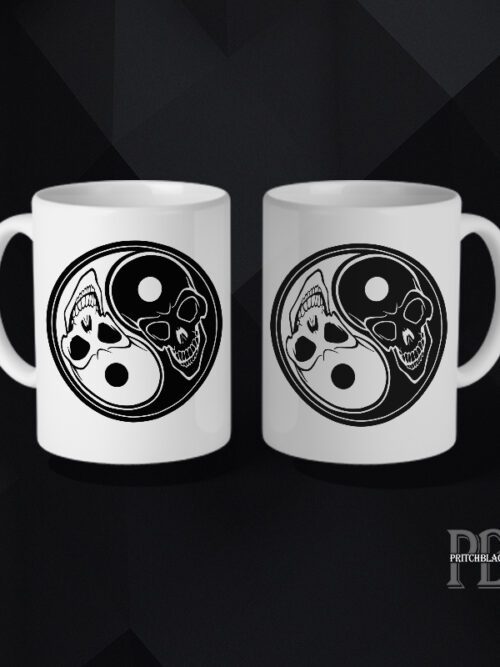 Skull Yin Yang Mug